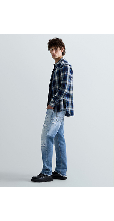 ストレートフィットAIDEEN Aged20 ストレッチデニム 詳細画像